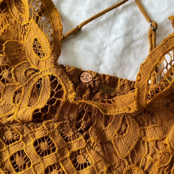 Free People Strappy High Low Ruffle Hem Fit & Flare Dress - Picture 3 of 11